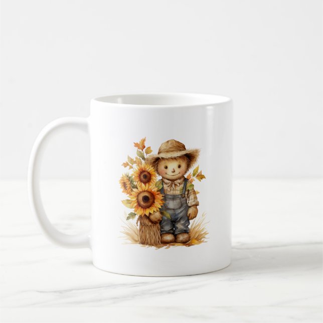 Taza De Café Scarecrow Sunflower (Izquierda)