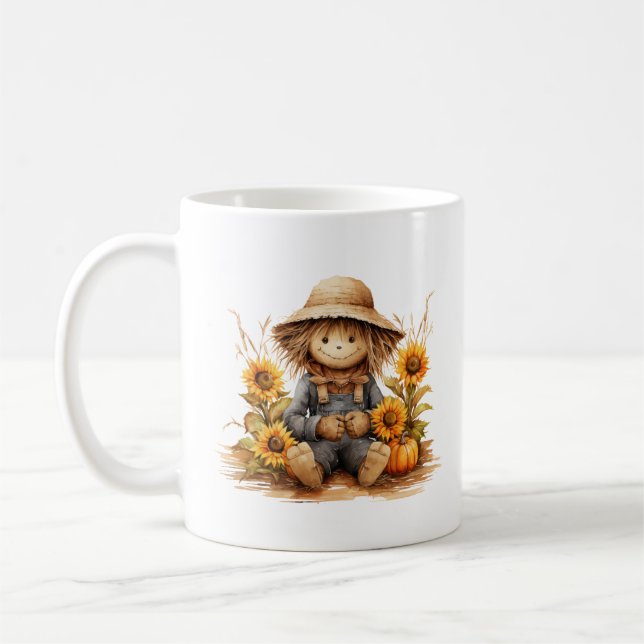 Taza De Café Scarecrow Sunflower (Izquierda)