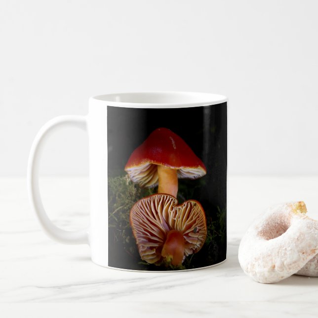 Taza De Café Scarlet Waxcap Mushroom Mug (Con donut)