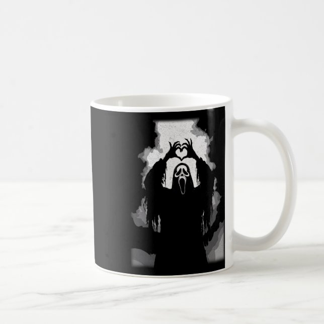 Taza De Café Scary Face Horror Poster Halloween (Derecha)
