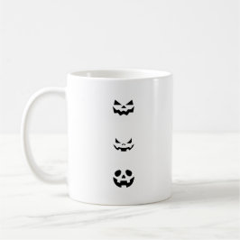 Taza De Café Scary Halloween Faces