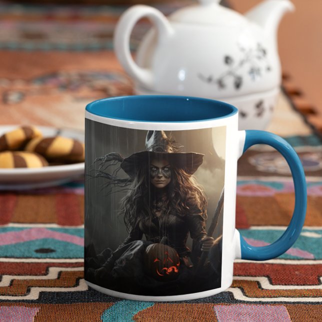Taza De Café Scary Halloween Witch 13 Mug (Scary Halloween Characters version 13 Mug
)