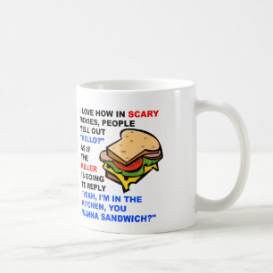 Taza De Café Scary Movie Hello Funny Mug