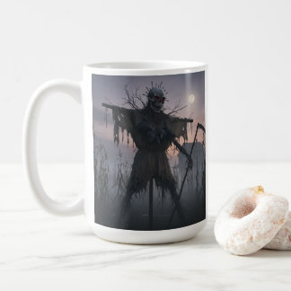 Taza De Café Scary Scare Crow In Corn Field