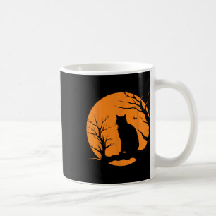 Taza De Café Scary Vintage Halloween Black Cat Costume Retro Mo