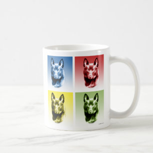 Taza De Café Schipperke Pop Art