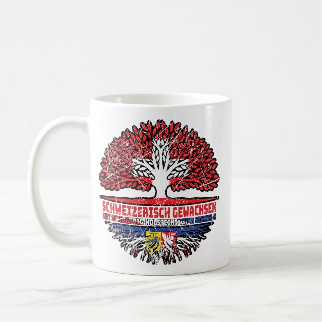 Taza De Café Schleswig-Holstein Schweizer Schweiz Baum (Izquierda)