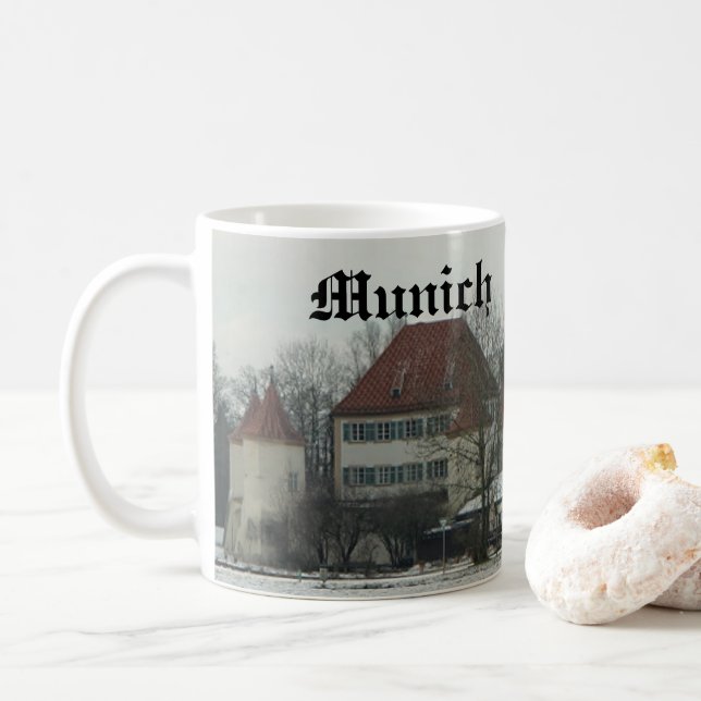 Taza De Café Schloss Blutenburg Munich Alemania Café Mug (Con donut)