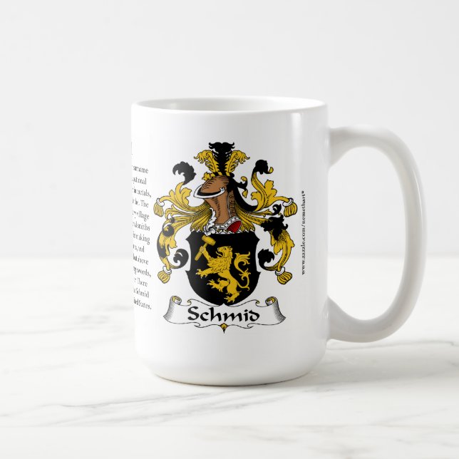 Taza De Café Schmid, el origen, el significado y el escudo (Derecha)