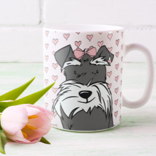 Taza De Café Schnauzer Corazones Lindos