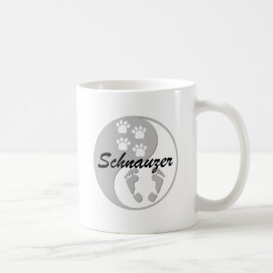 Taza De Café schnauzer de yang del yin