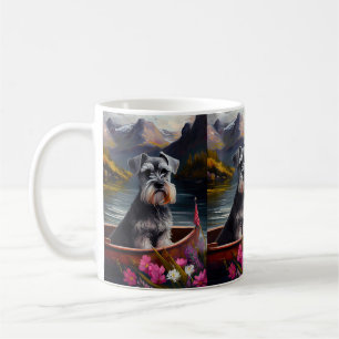 Taza De Café Schnauzer en una pala: Una aventura escénica