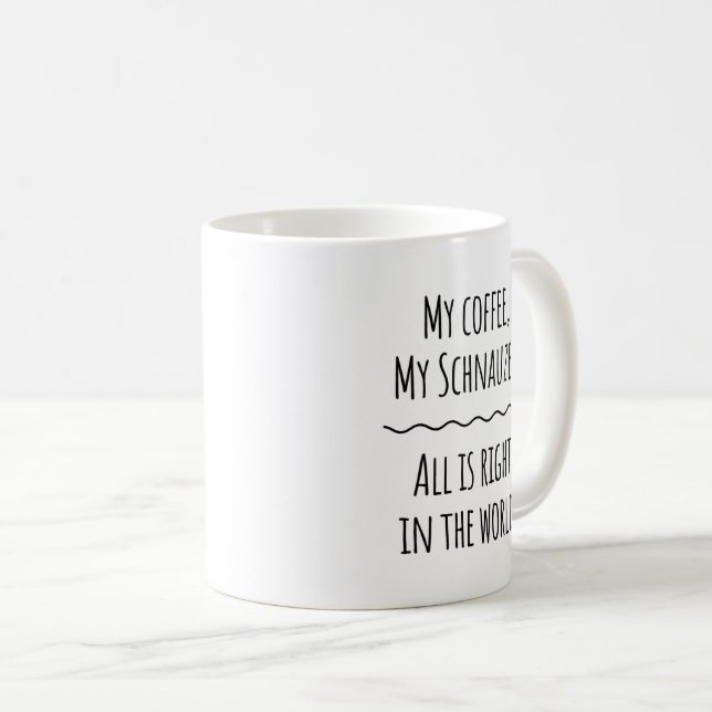 Taza De Café Schnauzer Gift Coffee Mug (Anverso derecho)