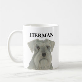 Taza De Café Schnauzer Gray Silver personalizado