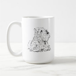 Taza de café Schnauzer miniatura, amante de los pe