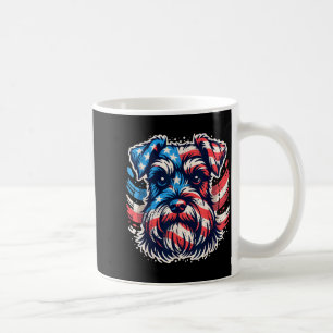 Taza De Café schnauzer miniatura patriota bandera americana 4 d