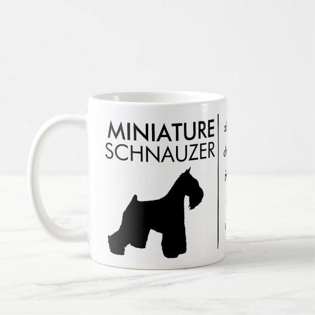 Taza De Café Schnauzer miniatura, raza del perro (Izquierda)