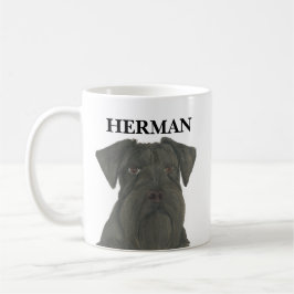Taza De Café Schnauzer negro personalizado