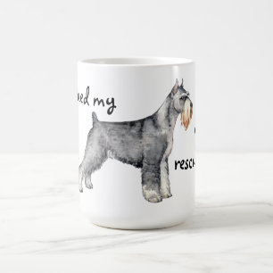Taza De Café Schnauzer Standard de rescate