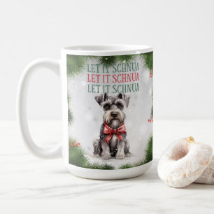 Taza De Café Schnuazer Funny Dog Pun Navidades Coffee Mug