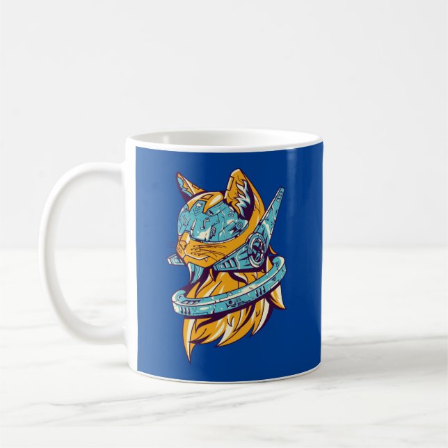 Taza De Café Sci-Fi-TechnoCat (Izquierda)