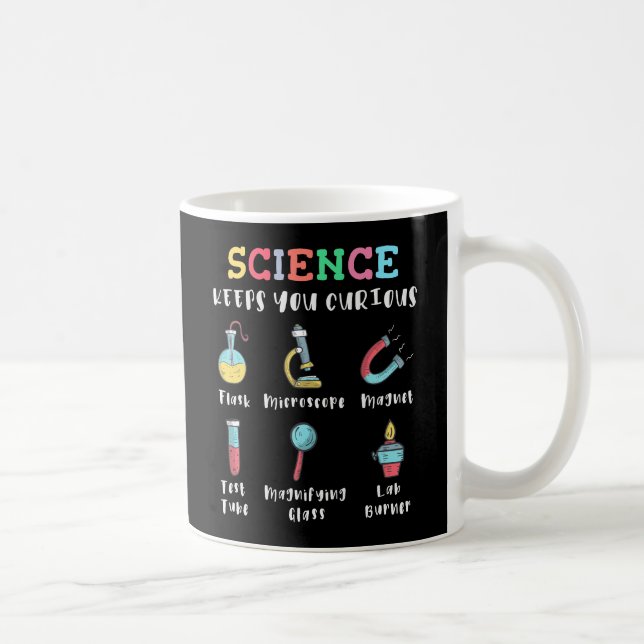 Taza De Café Science keeps you curious (Derecha)
