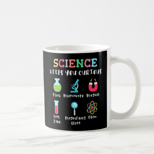 Taza De Café Science keeps you curious (Derecha)