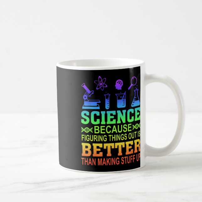 Taza De Café Science Teacher, Because Figuring Things Out Is Be (Derecha)