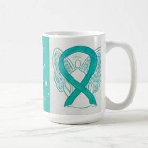 Taza De Café Scleroderma Conciencia Cinta Angel Personalizado M