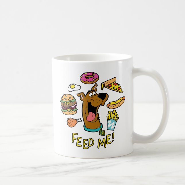 Taza De Café ¡Scooby-Doo Alimentarme! (Derecha)