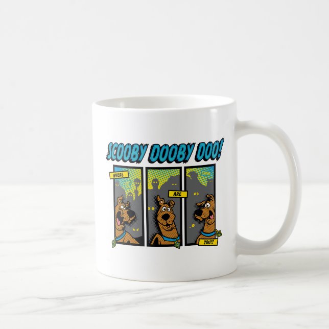 Taza De Café Scooby-Doo ¿Dónde Están Los Paneles De Cómic? (Derecha)