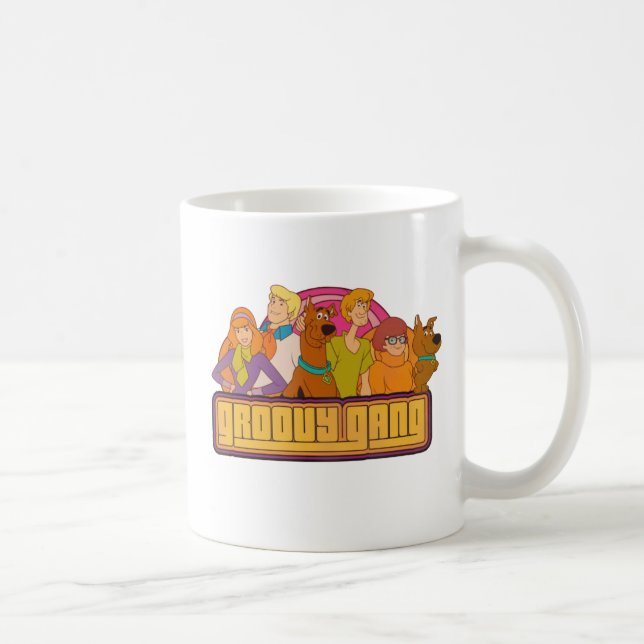 Taza De Café Scooby-Doo | Gráfico retro Personalizado "Groovy G (Derecha)