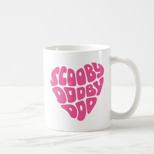 Taza De Café Scooby Dooby Doo Heart (Derecha)