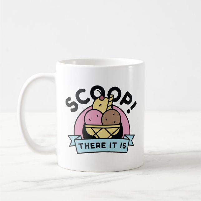 Taza De Café Scoop Allá Está (Izquierda)