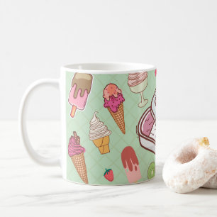 Taza De Café Scoop of Joy Mug: Diseño de crema de hielo dulce