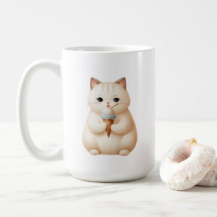 Taza De Café Scoop & Snuggles Helados Cone Kitten