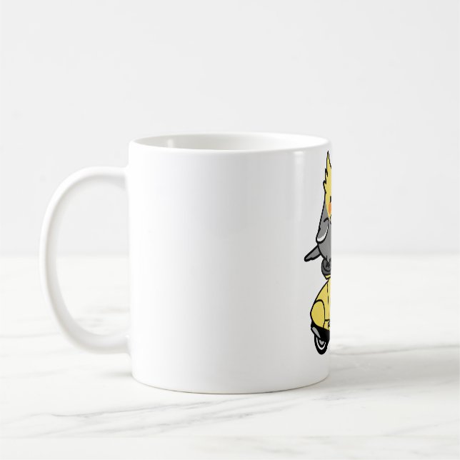 Taza De Café Scooter Chubby Cockatiel (Izquierda)