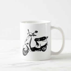 Taza De Café Scooter negro