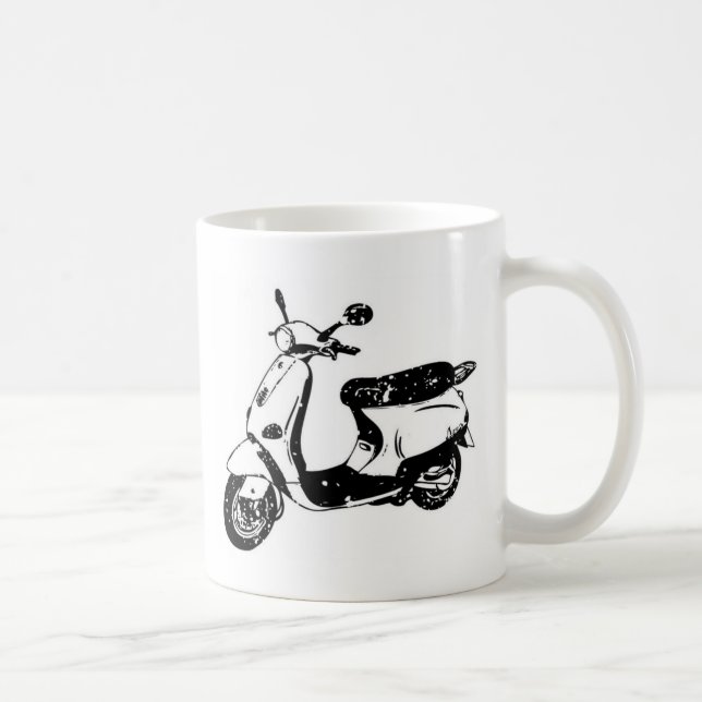 Taza De Café Scooter negro (Derecha)