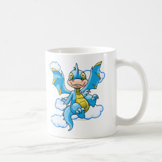 Taza De Café Scorchio azul con su cabeza en las nubes
