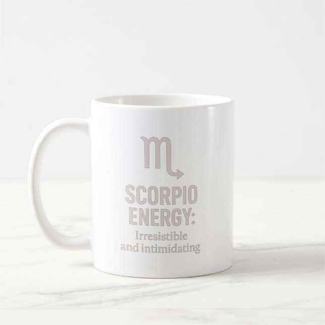 Taza De Café Scorpio Irresistible and Intimidating Mug (Izquierda)