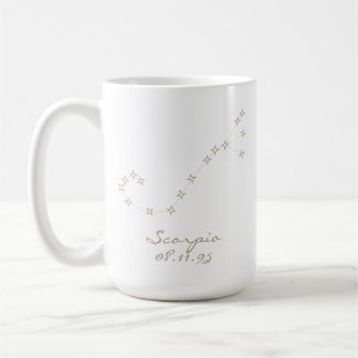 Taza De Café Scorpio Zodiac Sign Custom Birthday Mug