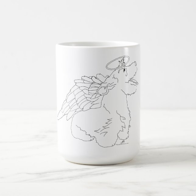Taza De Café Scottie Dog Angel (Centro)