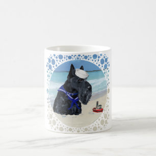 Taza De Café Scottie en la Playa