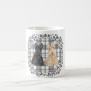 Taza De Café Scotties de tartán
