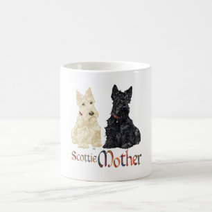 Taza De Café Scotties Trigos y Negros Día de la Madre