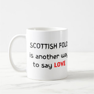 Taza De Café scottish fold love coffee mug