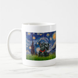 Taza De Café Scottish Terrier 12c - Noche estrellada