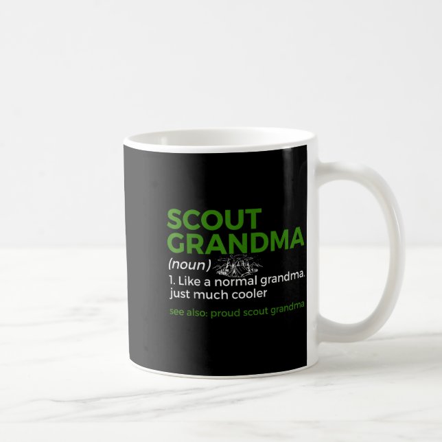 Taza De Café Scouting Funny Scout Grandma Definition Proud Scou (Derecha)