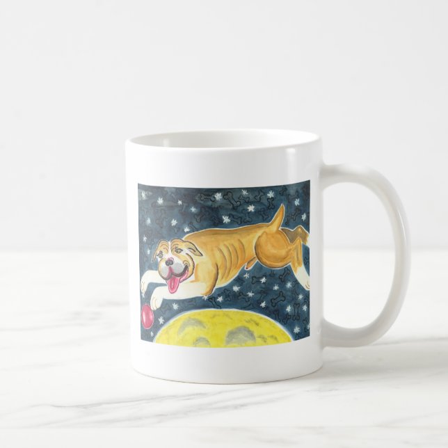 Taza De Café Scouty salta sobre la luna (Derecha)